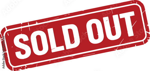 Принти на полотні sold out stamp overlay for product sale retail stock ticketing
