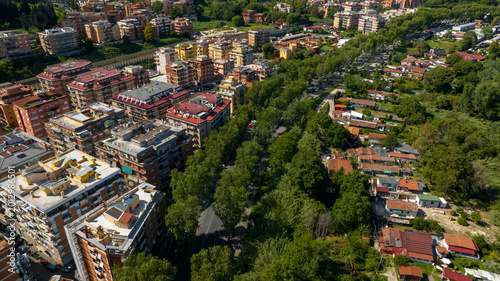 Fotografía Panorama of Magliana district, in Rome, Italy