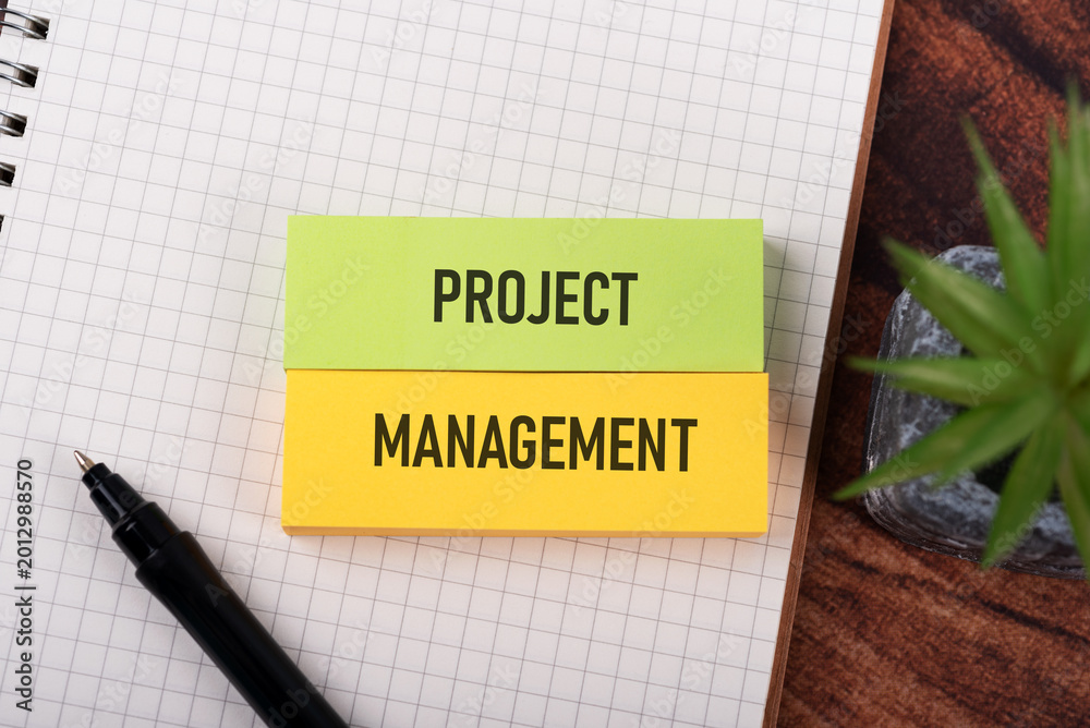 © cn0ra - Paper note with text project management Business concept