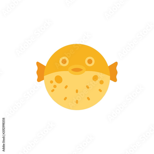 Illustration of a puffer fish.