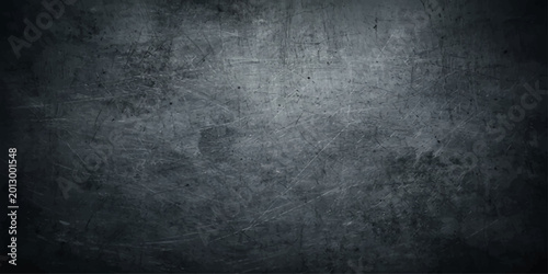 Tableau sur toile Old dark grunge concrete wall background with a rough vintage chalkboard texture