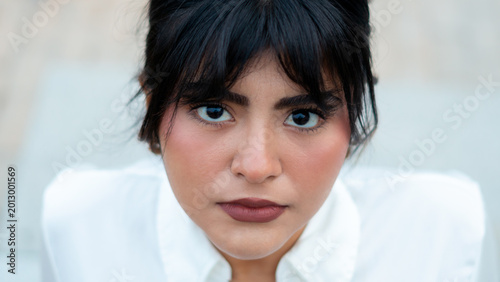 Fotografie Portrait of a beautiful young Latina model, 20 years old