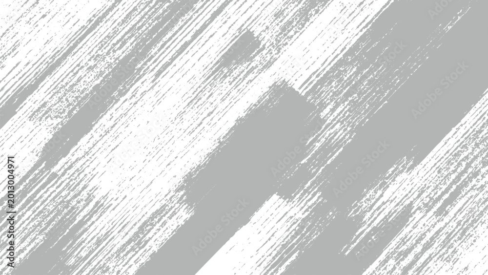 Fototapeta premium Gray and white abstract brush stroke pattern texture background design element
