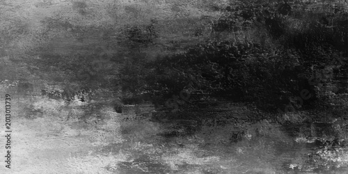 Slika na platnu Aged vintage paper texture with a dark grunge pattern and rough gray stone surfa