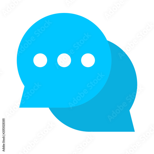 blue speech bubble