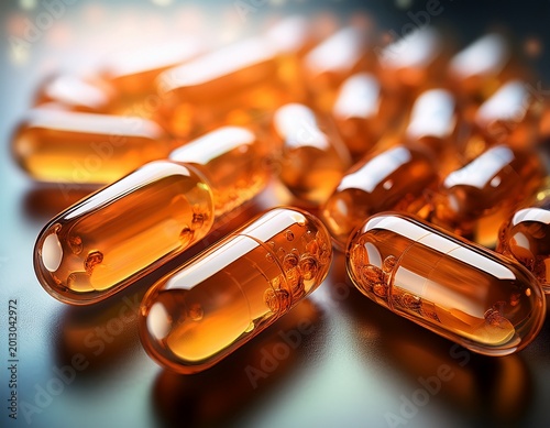 translucent orange capsules innovative pharmaceuticals for health and wellness vitamins and supplements for energy biochemical research organic ingredients for optimal bioavailability and efficacy