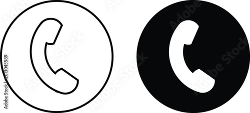 Slika na platnu Call icon set