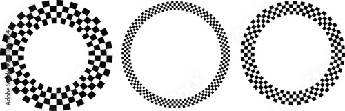 Checkerboard ring pattern design