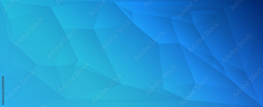 Obraz premium Abstract Blue Gradient Geometric Triangle Pattern Low Poly Vector Background