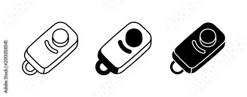 Cuadro en lienzo Clicker Training Device Icons, Pet Training Clicker, Dog Clicker, Animal Trainin