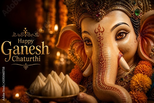 Bal Ganesh Ganpati Bappa Ekdant Vakratund Vinayak Chintamani Idol Celebration During Vinayak Ganesh Chaturthi Angaraki Sankashti Chaturthi Ganesh Jayanti Anant Chaturdashi/ Ganpati Bappa