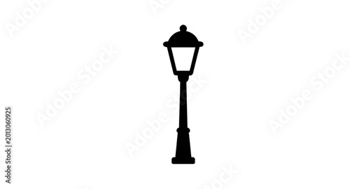 ornate lamp post silhouette illustration, vintage streetlight vector icon, classic black lamp post design, decorative lantern pole graphic, antique street lamp clipart, elegant outdoor lighting illust
