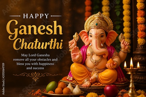 Bal Ganesh Ganpati Bappa Ekdant Vakratund Vinayak Chintamani Idol Celebration During Vinayak Ganesh Chaturthi Angaraki Sankashti Chaturthi Ganesh Jayanti Anant Chaturdashi/ Ganpati Bappa