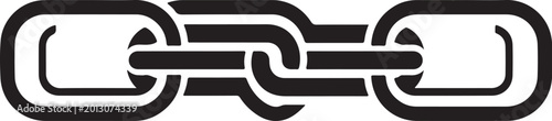 Black chain link icon
