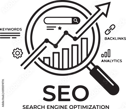 Seo search engine optimization icon