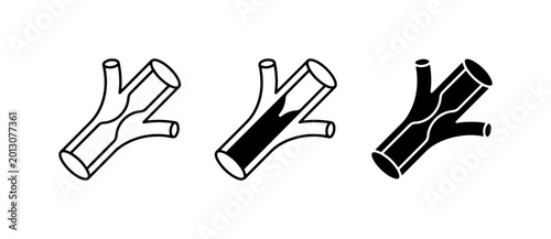 Foto Blood Vessel Icons, Artery and Vein Vector Graphics, Medical Circulation Symbols