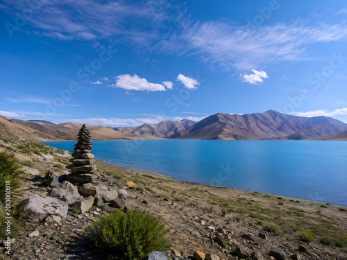 lake and mountains