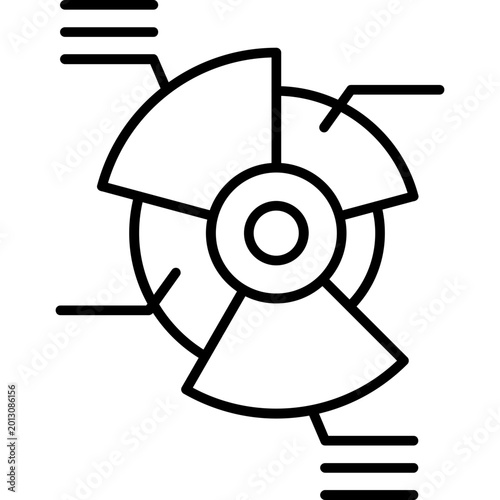 Polar Area Chart Icon