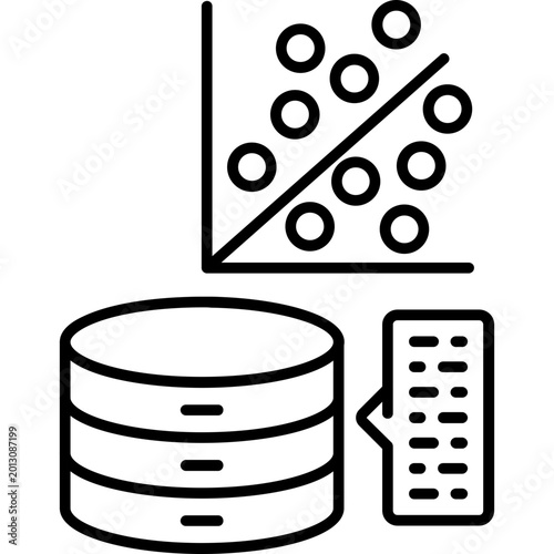 Photos Regression Analysis Icon