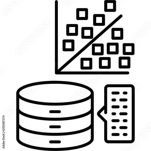 Obraz na płótnie Overfitting and Underfitting Icon