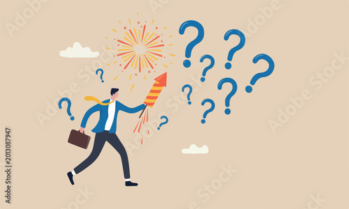 Tableau sur toile Advantag one fall motivation, agility or innovation for success, leadership conc