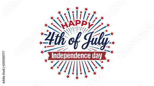 Happy 4th of july independence day celebration vector