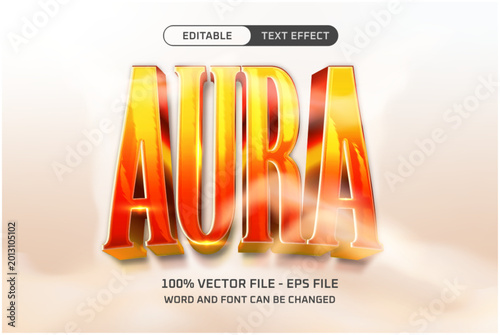 Fiery Aura Editable Text Effect