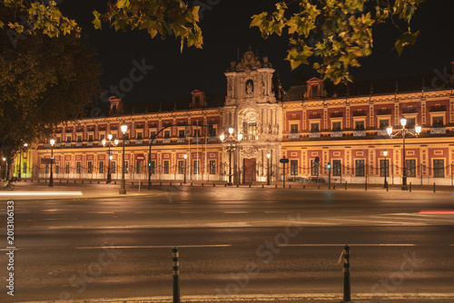 Photography Streets and buildings of the center of Seville, Spain, a European city with hist