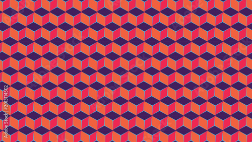 Fényképezés Seamless isometric cube pattern