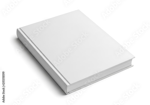 Minimalist white rectangular with rounded edges, isolated on white background, minimalist clean