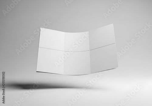 Minimalist white geometric abstract shape on dark background, white shape