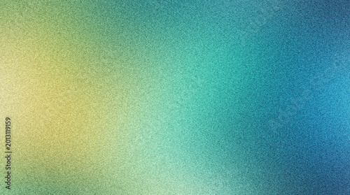 Multicolored gradient background with yellow green blue hues and grainy texture