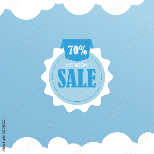 Blue Discount Tags Set 50 Percent Sale Modern Price Labels Collection