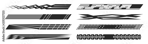 Foto Abstract racing decal set