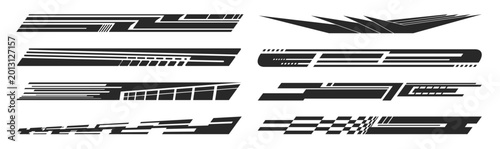 Tableau sur toile Modern racing stripe design