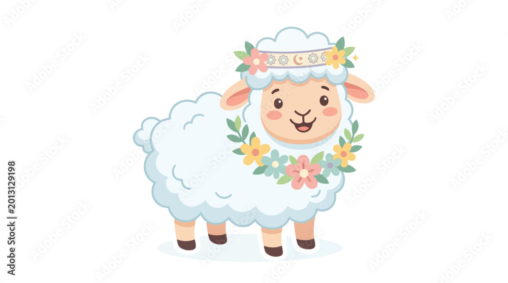 Obraz premium funny sheep cartoon