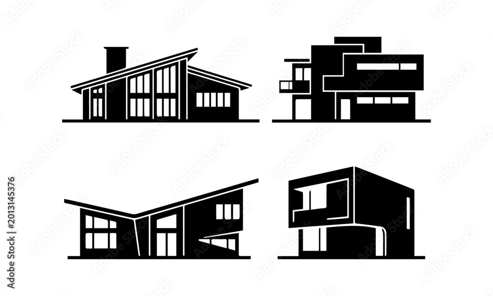 Obraz premium set of house icons