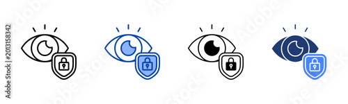Privacy Guard  Icon with Style Variations