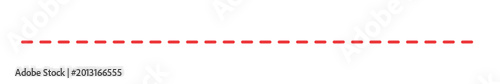 Photos Red dashed line vector graphic for web design and document layout on transparent