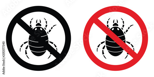 Εκτύπωση καμβά No Mite sign design illustration drawings
