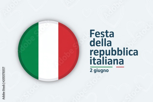 Free Download Festa della Repubblica Italiana June 2 Celebration Banner for Italian National Day - GFXLoad