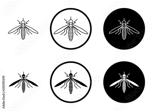 Mosquito icon, template for graphic or web design. vector illustration
