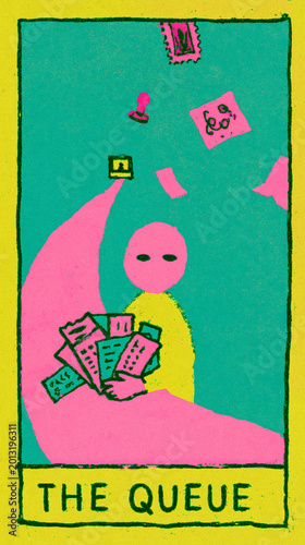 The Queue Card Illustration