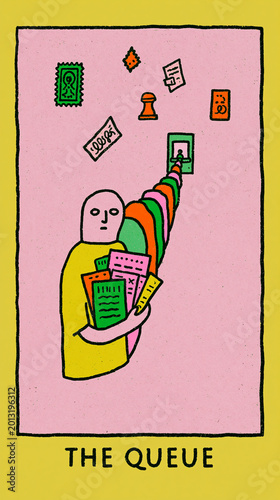 The Queue Card Illustration
