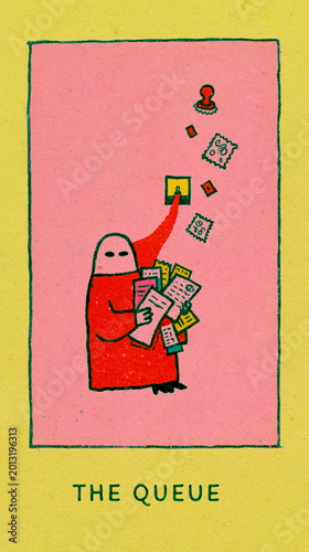 The Queue Card Illustration