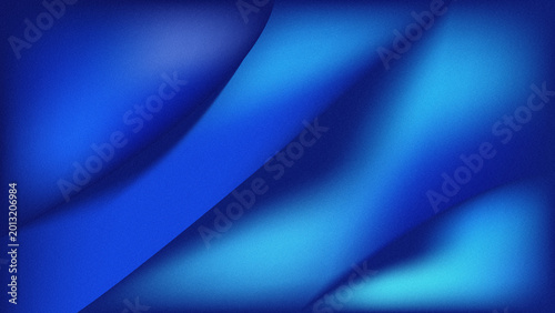 Abstract Blue Wave Background with Smooth Gradient Flow