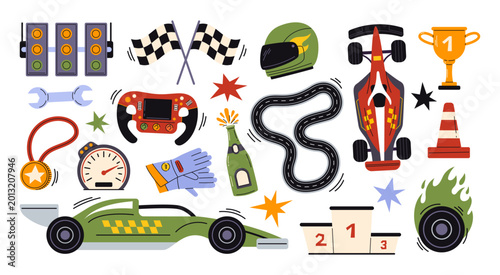 Tableau sur toile Race car competition