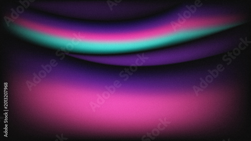 Futuristic Purple and Cyan Abstract Glow Waves