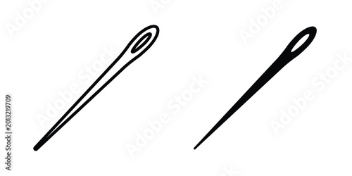 Photos Needle icon logo line black symbols collections.