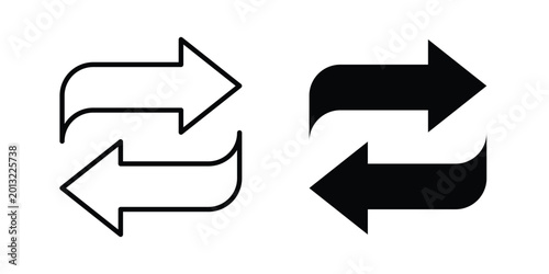Transfer icon logo line black symbols collections.